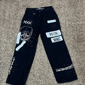 Hot Topic black goth carpenter pants